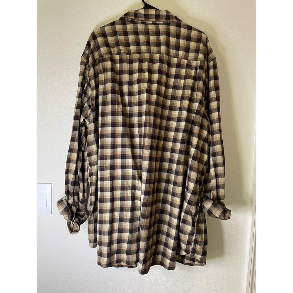 Carhartt Brown and Tan Plaid Shirt - Picture 2 of 3